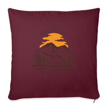 black forest Wandern im Schwarzwald - Sofakissenbezug 45 x 45 cm - Burgunderrot - Vorne