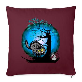 Halloween Chat Chats Souris - Housse de coussin décorative 45 x 45 cm - bordeaux - Devant