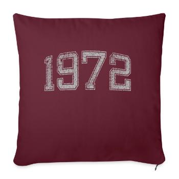 1972 années - Housse de coussin décorative 45 x 45 cm - bordeaux - Devant