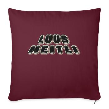 Luusmeitli Shirt | Schweiz | Für Power-Mädels | - Sofakissenbezug 45 x 45 cm - Burgunderrot - Vorne