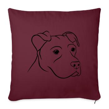 American Stafford - Sofa pillowcase 17,3'' x 17,3'' (45 x 45 cm) - burgundy - Front
