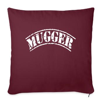 bandit agresseur voleur ghetto gangster combat de rue - Housse de coussin décorative 45 x 45 cm - bordeaux - Devant