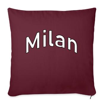 milan - Sofakissenbezug 45 x 45 cm - Burgunderrot - Vorne