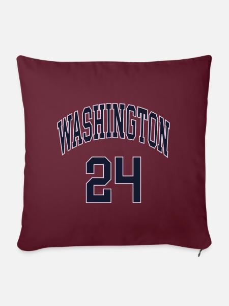 Washington 24 - Sofakissenbezug 45 x 45 cm - Burgunderrot