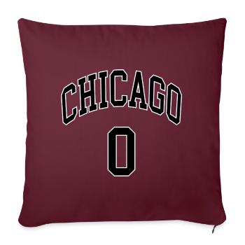 Chicago 0 - Sofa pillowcase 17,3'' x 17,3'' (45 x 45 cm) - burgundy - Front