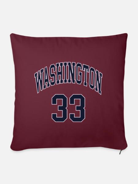 Washington 33 - Sofakissenbezug 45 x 45 cm - Burgunderrot