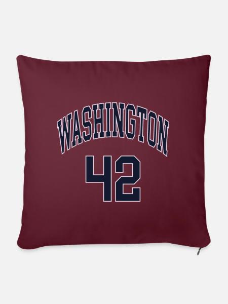 Washington 42 - Sofakissenbezug 45 x 45 cm - Burgunderrot