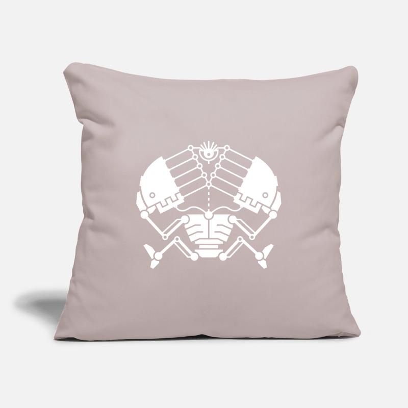 3rd Eye Robotics - version blanche Housse de coussin décorative 45 x 45 cm