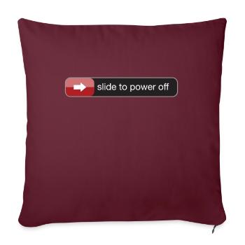 slide to power off baby - Sofakissenbezug 45 x 45 cm - Burgunderrot - Vorne