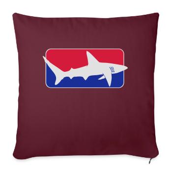 league_shark x_vec_3 de - Sofakissenbezug 45 x 45 cm - Burgunderrot - Vorne