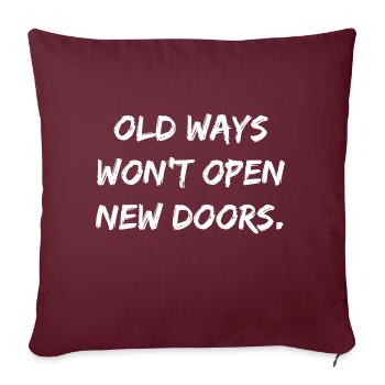 Motivational and Inspirational Statement Quote - Housse de coussin décorative 45 x 45 cm - bordeaux - Devant