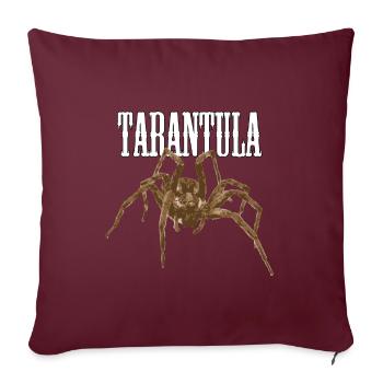 Tarantel - Sofakissenbezug 45 x 45 cm - Burgunderrot - Vorne