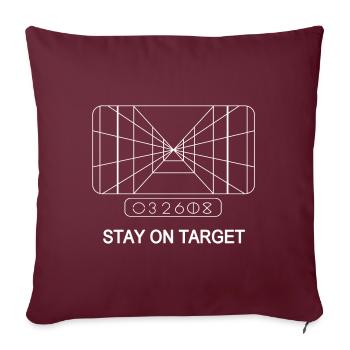 RESTEZ SUR LA CIBLE 1977 ORDINATEUR DE CIBLAGE - Housse de coussin décorative 45 x 45 cm - bordeaux - Devant