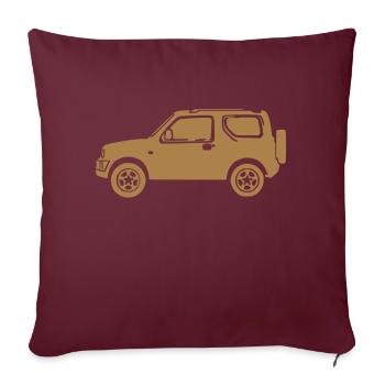Jimny 2 - Sofakissenbezug 45 x 45 cm - Burgunderrot - Vorne