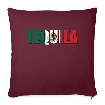 Tequila - Sofakissenbezug 45 x 45 cm - Burgunderrot - Vorne