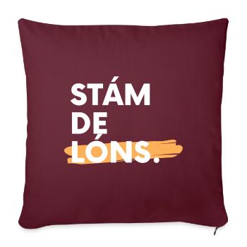 Stàm de Lòns - Sofakissenbezug 45 x 45 cm - Burgunderrot - Vorne