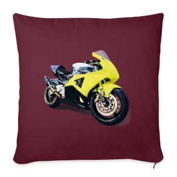 Sportler - Sofakissenbezug 45 x 45 cm - Burgunderrot - Vorne