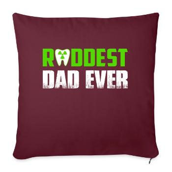 Raddest Dad Ever Radiology X-Ray Rad Tech - Sofakissenbezug 45 x 45 cm - Burgunderrot - Vorne