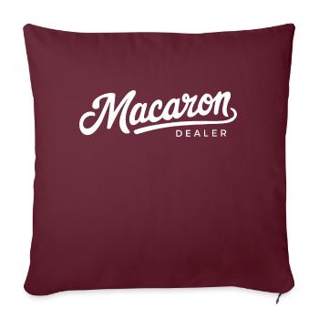 Conception d’amateur de friandises sucrées - Housse de coussin décorative 45 x 45 cm - bordeaux - Devant