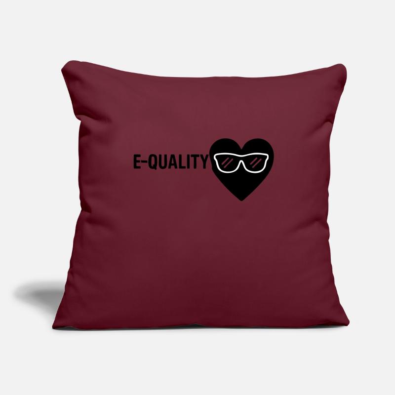 QUALITÉ E Housse de coussin décorative 45 x 45 cm