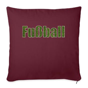 Fussball - Sofakissenbezug 45 x 45 cm - Burgunderrot - Vorne