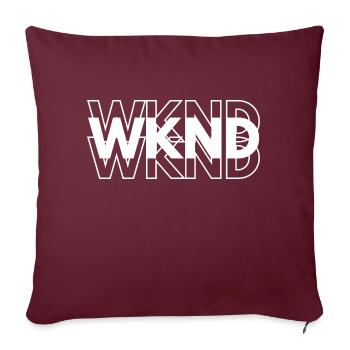 WKND - Housse de coussin décorative 45 x 45 cm - bordeaux - Devant