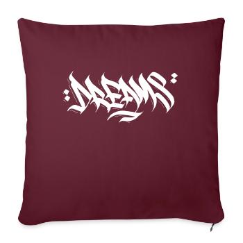 Dreams - Housse de coussin décorative 45 x 45 cm - bordeaux - Devant
