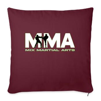 MMA Logo - Sofakissenbezug 45 x 45 cm - Burgunderrot - Vorne
