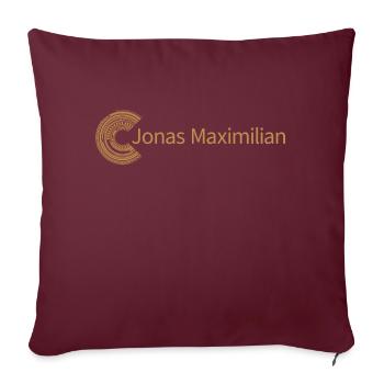 Pour Jonas Maximilian - Housse de coussin décorative 45 x 45 cm - bordeaux - Devant