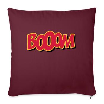 booom - Housse de coussin décorative 45 x 45 cm - bordeaux - Devant