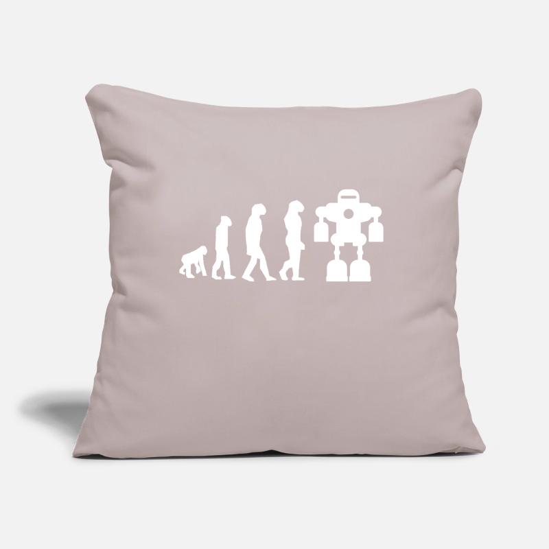 Roboter-Evolution Sofakissenbezug 45 x 45 cm