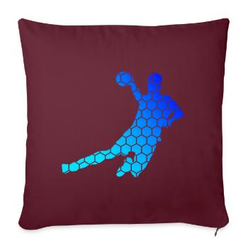 Joueurs de handball Handball Handball Handball Hommes - Housse de coussin décorative 45 x 45 cm - bordeaux - Devant