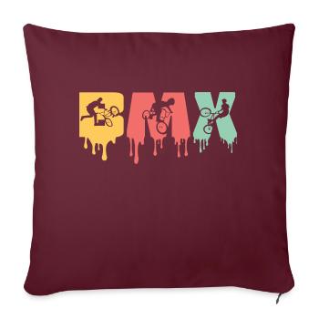 VÉLO DE MONTAGNE BMX - Housse de coussin décorative 45 x 45 cm - bordeaux - Devant
