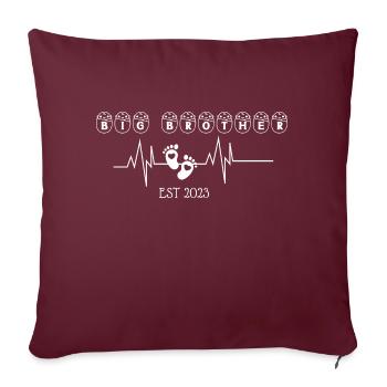 Big Brother EST 2003 Heartbeat - Housse de coussin décorative 45 x 45 cm - bordeaux - Devant