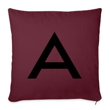 A - Sofakissenbezug 45 x 45 cm - Burgunderrot - Vorne