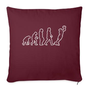 Basket-ball Équipe de basket-ball Basketteur - Housse de coussin décorative 45 x 45 cm - bordeaux - Devant