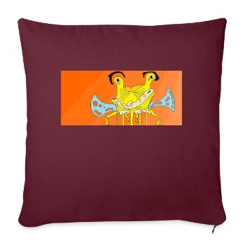 Gare de Lyon - Housse de coussin décorative 45 x 45 cm - bordeaux - Devant