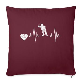 Dart Gift Dart Saying Dartsport Player - Sofa pillowcase 17,3'' x 17,3'' (45 x 45 cm) - burgundy - Front