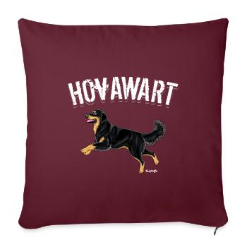 Hovawart II - Housse de coussin décorative 45 x 45 cm - bordeaux - Devant
