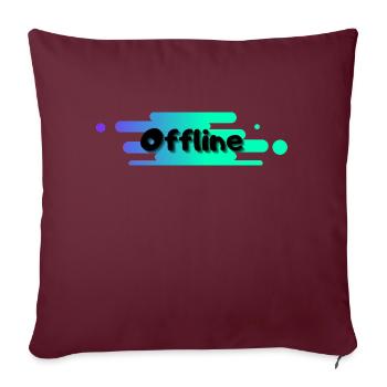 Offline - Sofakissenbezug 45 x 45 cm - Burgunderrot - Vorne