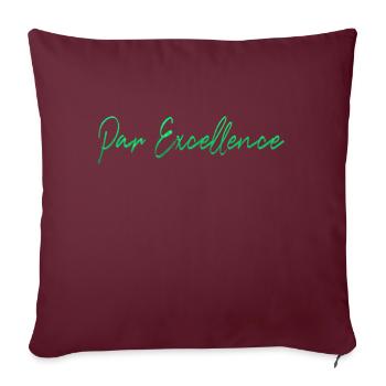 par excellence Français France spécial unique LZN - Housse de coussin décorative 45 x 45 cm - bordeaux - Devant