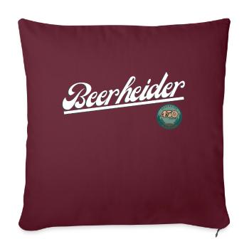 Beerheider - Sofakissenbezug 45 x 45 cm - Burgunderrot - Vorne