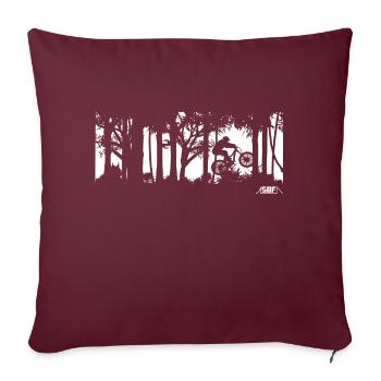 Werewolf - Housse de coussin décorative 45 x 45 cm - bordeaux - Devant