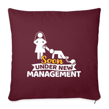 enterrement de vie de jeune fille - Housse de coussin décorative 45 x 45 cm - bordeaux - Devant