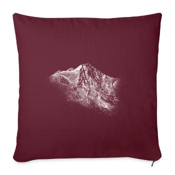 Mittagskogel, Karawanken, Carinthie - Housse de coussin décorative 45 x 45 cm - bordeaux - Devant