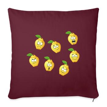 Coing - Housse de coussin décorative 45 x 45 cm - bordeaux - Devant