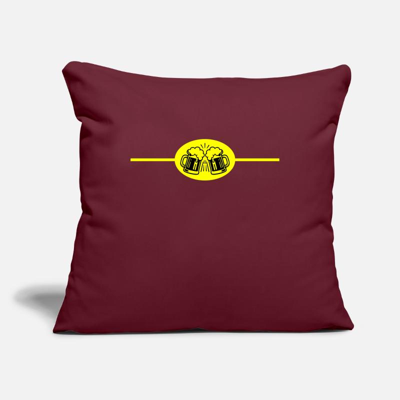 Élément bière Housse de coussin décorative 45 x 45 cm