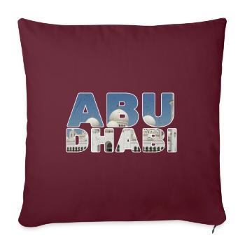 ABU DHABI SHIRT - Sofakissenbezug 45 x 45 cm - Burgunderrot - Vorne