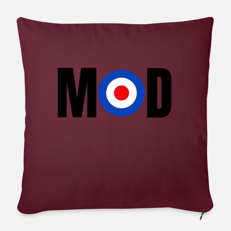 Mod - Housse de coussin décorative 45 x 45 cm - bordeaux