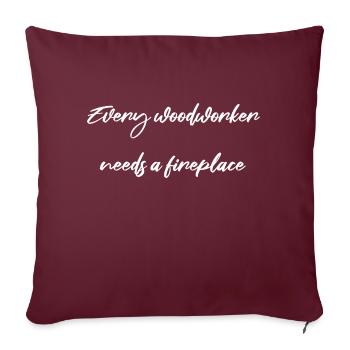 Permet de jouer à Carpenter Tshirts Carpenter Plombier - Housse de coussin décorative 45 x 45 cm - bordeaux - Devant